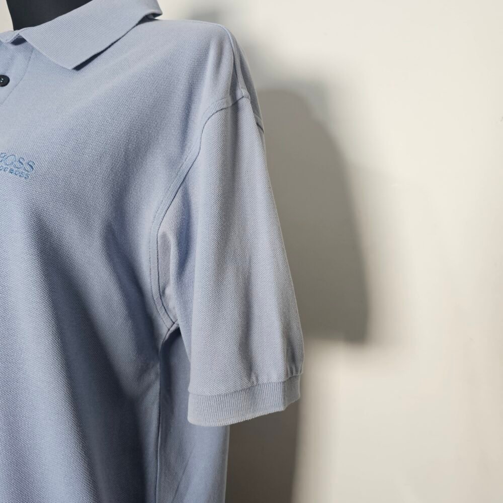 Hugo Boss XXL Classic Polo Shirt in Light Blue - Image 3