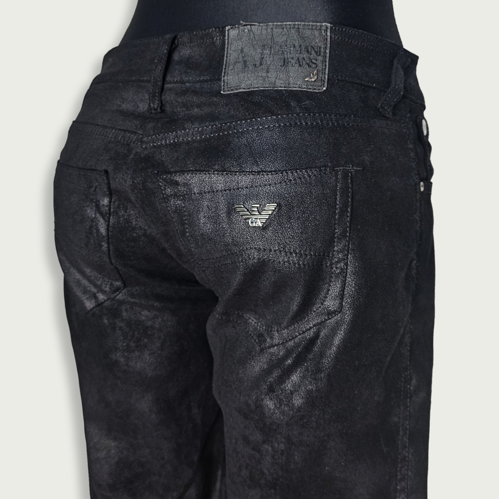 Armani Jeans low-rise skinny velour jeans - Image 4