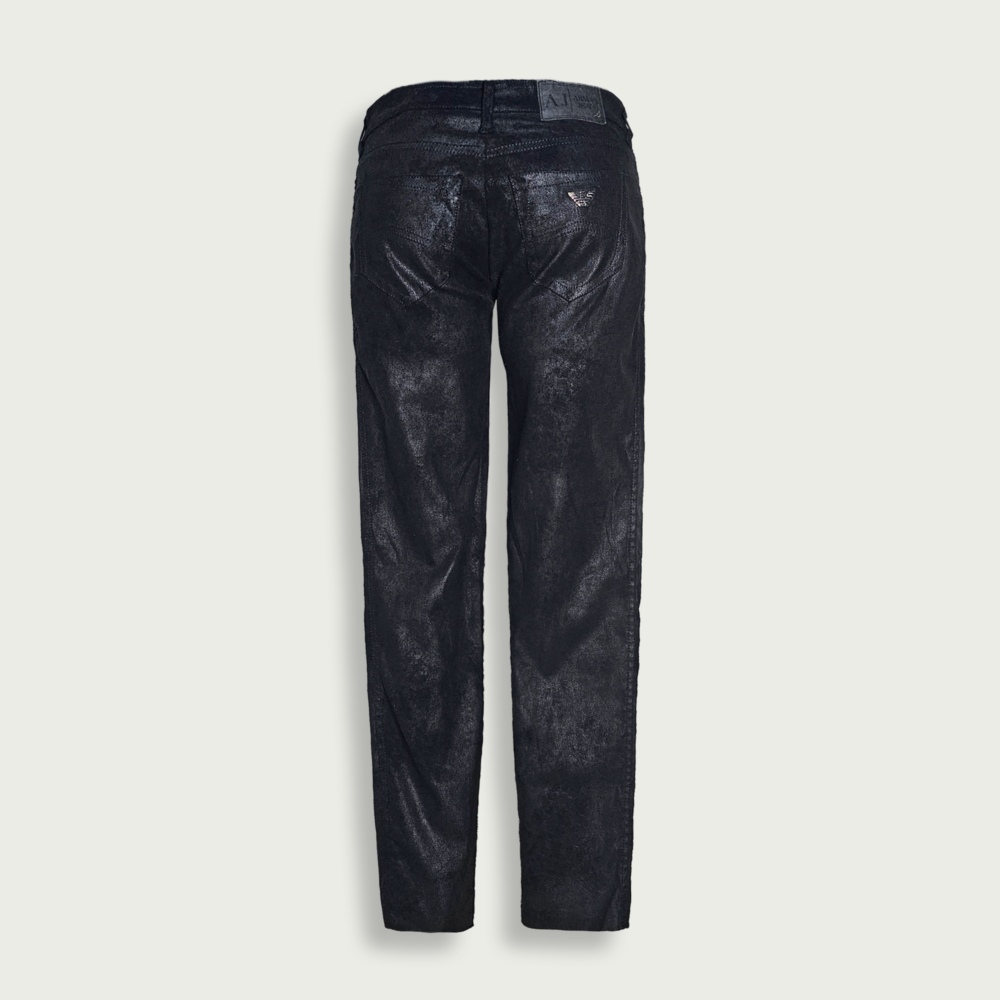 Armani Jeans low-rise skinny velour jeans - Image 3