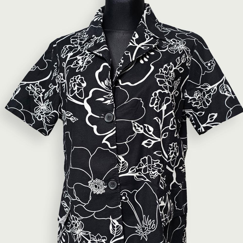 Biaggini black and white design shirt