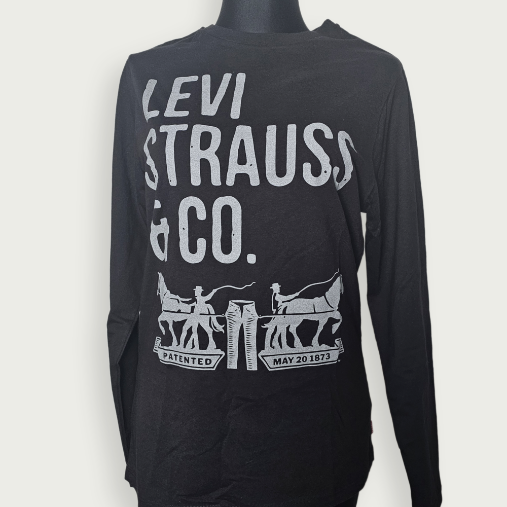 Levi Strauss & Co. Graphic Black Long Sleeve Shirt