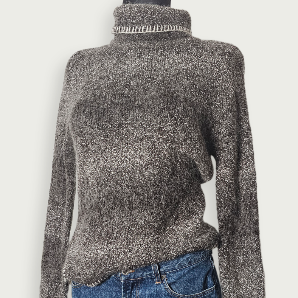 Sussan gray gradient turtleneck sweater