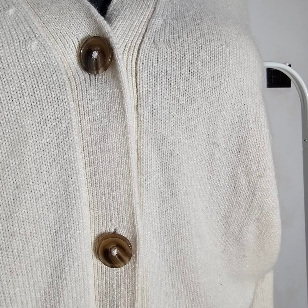 Closed 100% Cashmere Cream Cardigan Sweater - Image 3