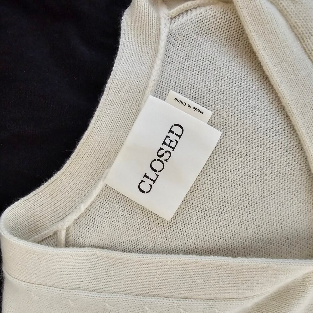 Closed 100% Cashmere Cream Cardigan Sweater - Image 7