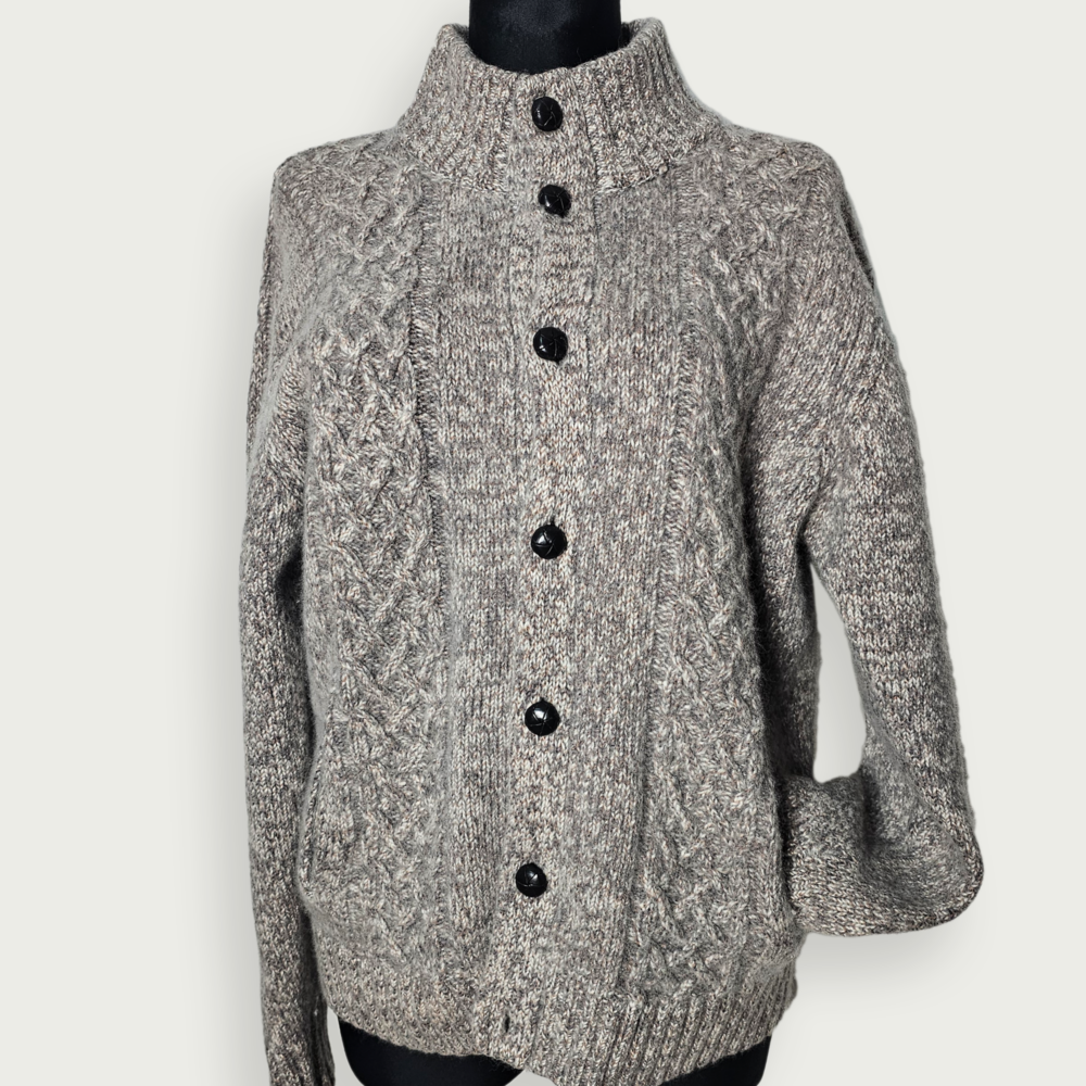 C&A Westbury Wool-Blend Cable Knit Cardigan