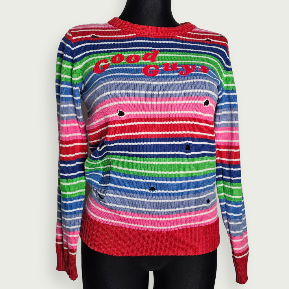 Chucky Striped Cotton-Acrylic Sweater