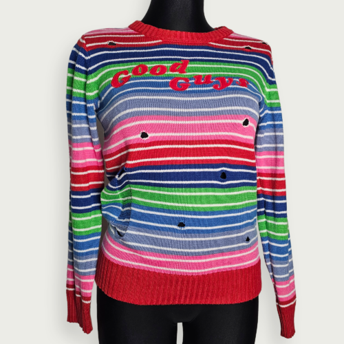 Chucky Striped Cotton-Acrylic Sweater