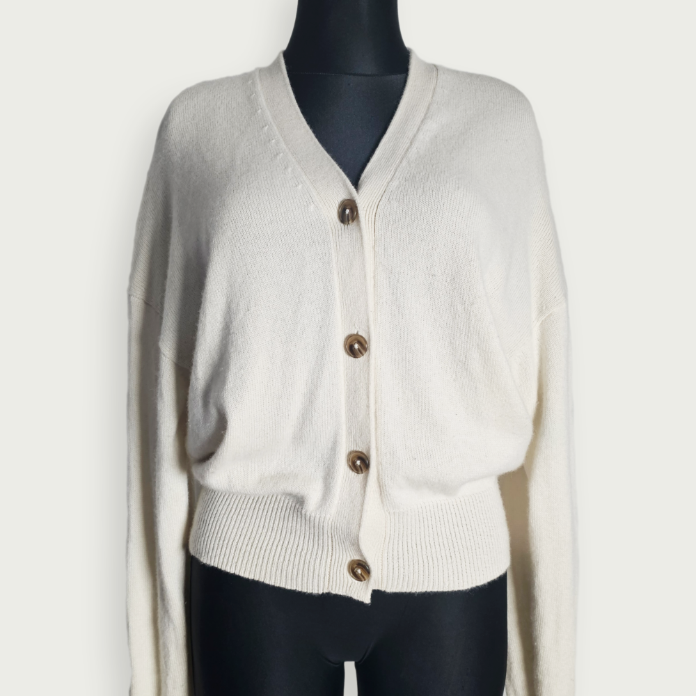 Closed 100% Cashmere Cream Cardigan Sweater